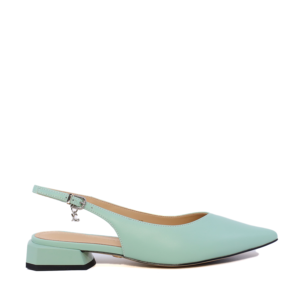 Pantofi slingback femei Luca di Gioia verzi din piele 1261DD8832V