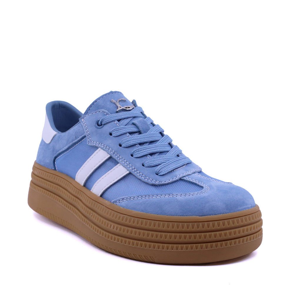 Sneakers femei Luca di Gioia albaștri din piele întoarsă și textil  1291DPF6100VAZ