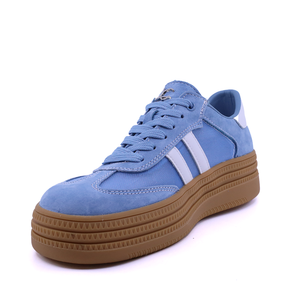 Sneakers femei Luca di Gioia albaștri din piele întoarsă și textil  1291DPF6100VAZ