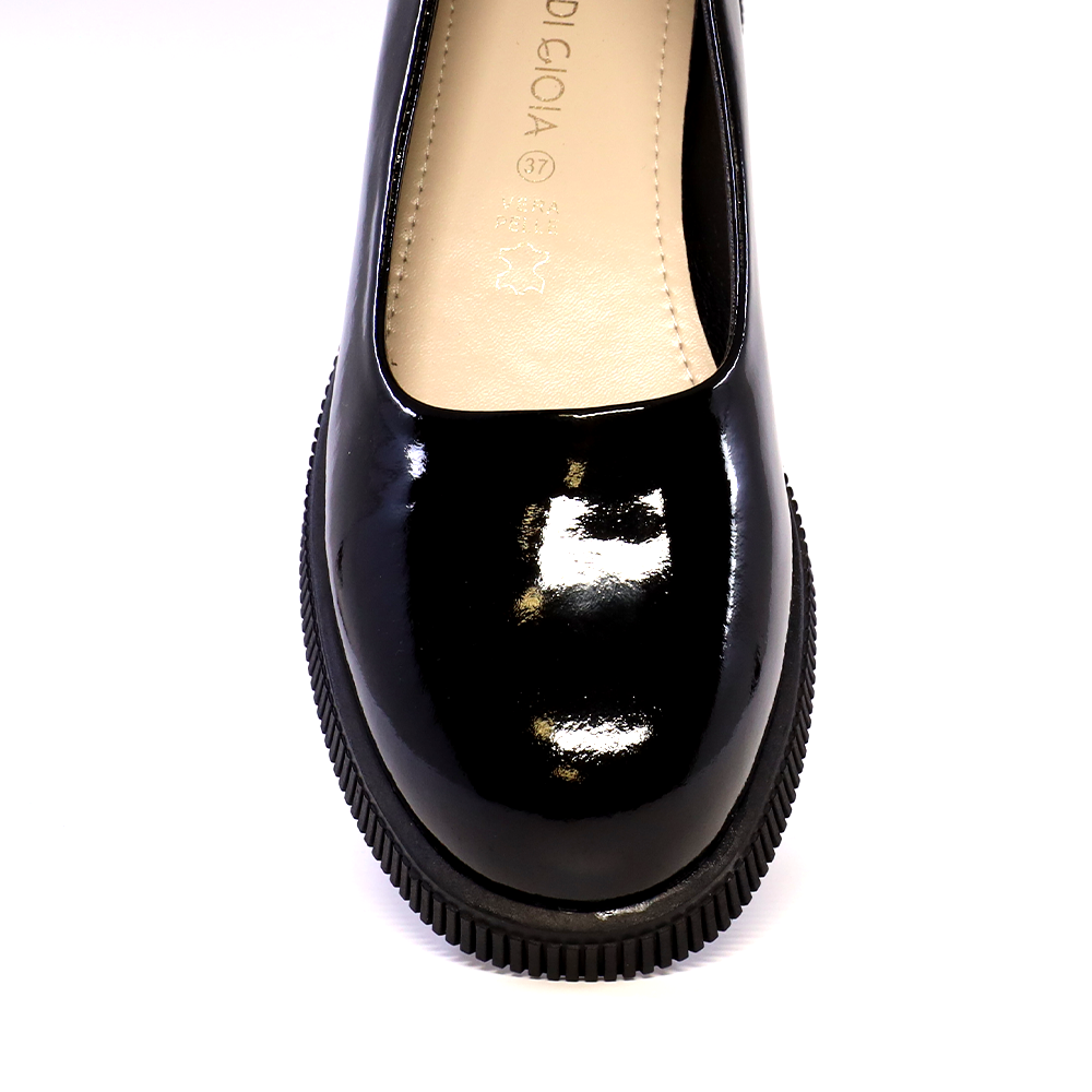 Pantofi Mary Jane femei Luca di Gioia negri din piele lăcuită 1299DP6200LN