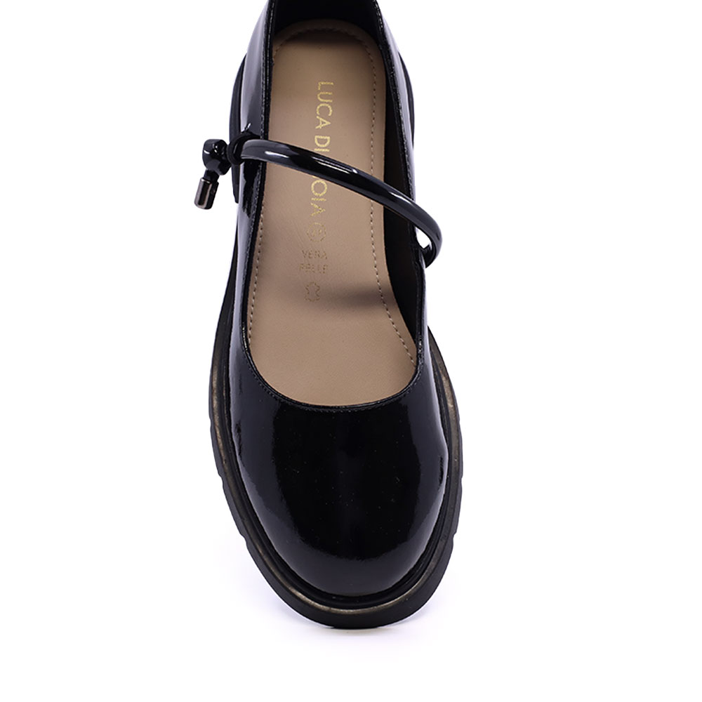 Pantofi Mary Jane femei Luca di Gioia negri din piele lăcuită 1299DP7151LN
