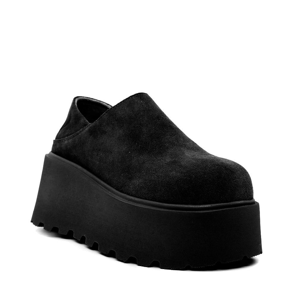 Pantofi slip on  cu platforma femei Luca di Gioia  cognac din piele întoarsă    3840DP091VN - 1 | YEO
