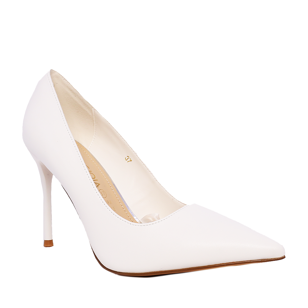 Pantofi stiletto femei Luca di Gioia albi din piele 1260DP7264A - 1 | YEO