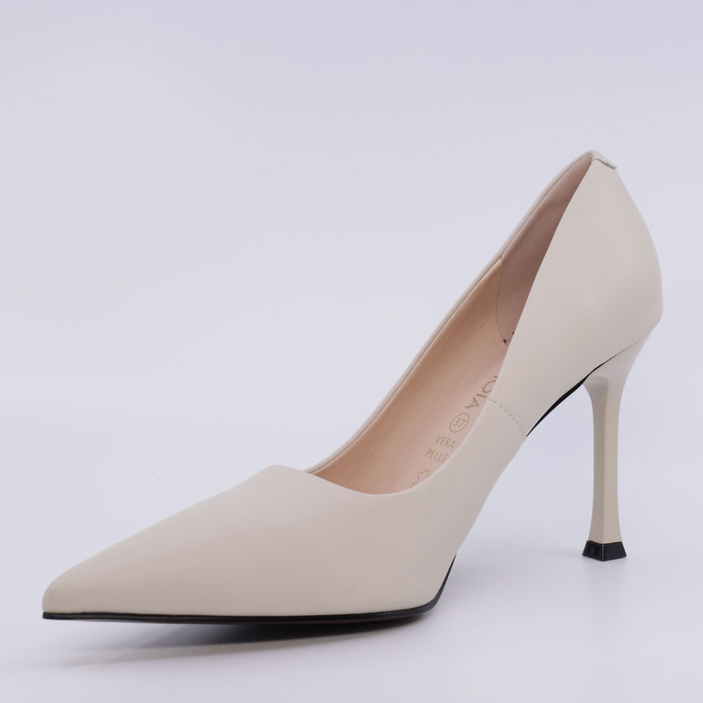 Pantofi stiletto femei Luca di Gioia bej din piele 3847dp272be