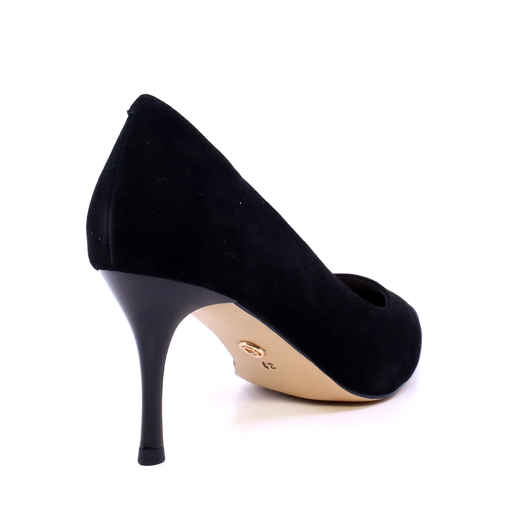 Pantofi stiletto femei Luca di Gioia negri din piele întoarsă  1261DP9361VN