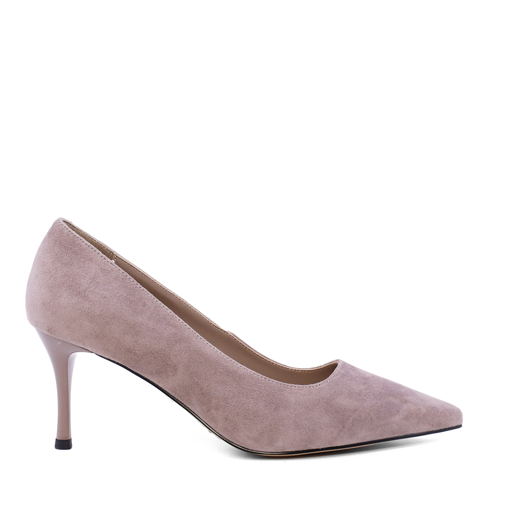 Pantofi stiletto femei Luca di Gioia taupe din piele întoarsă  1261DP9361VTA