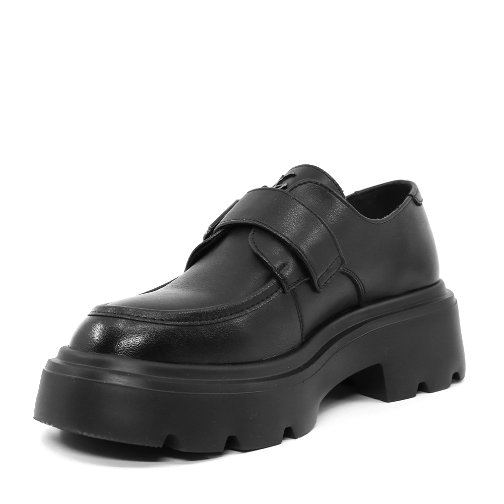 Pantofi tip loafer femei Luca di Gioia negri din piele 3842DP051N