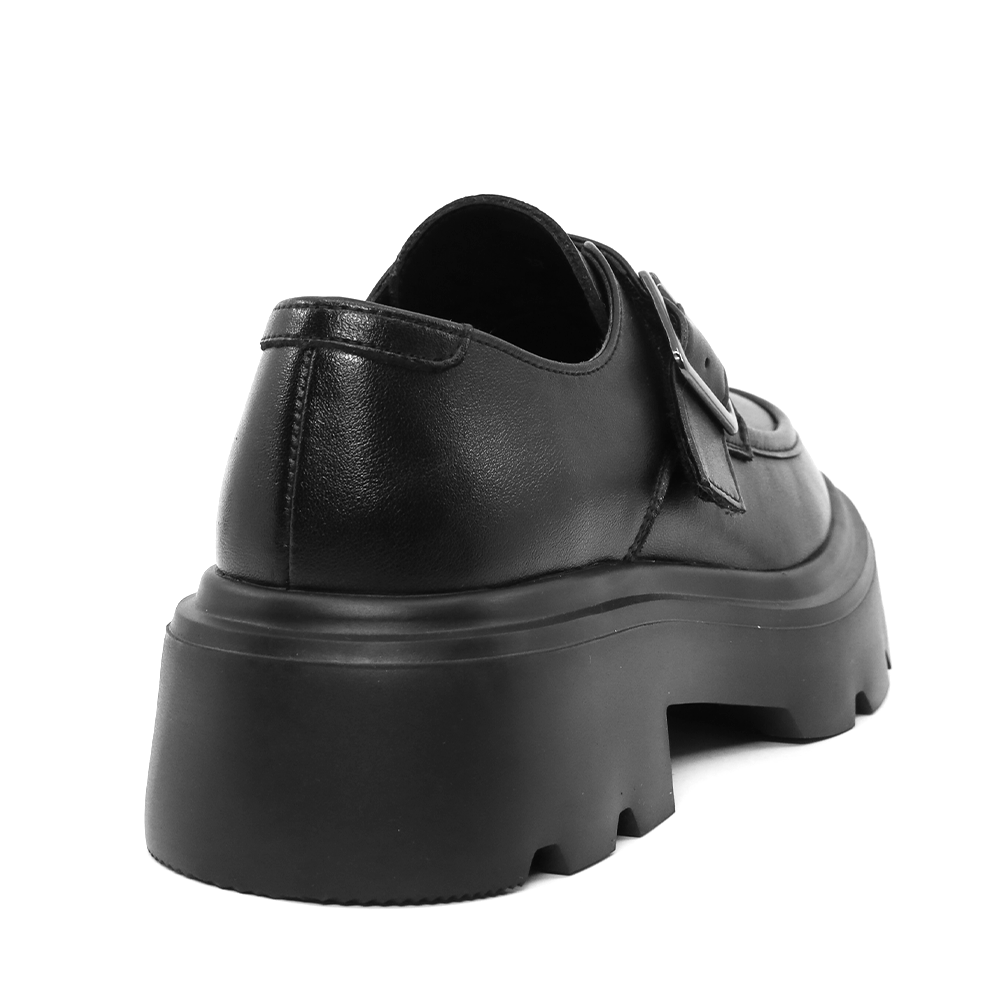 Pantofi tip loafer femei Luca di Gioia negri din piele 3842DP051N