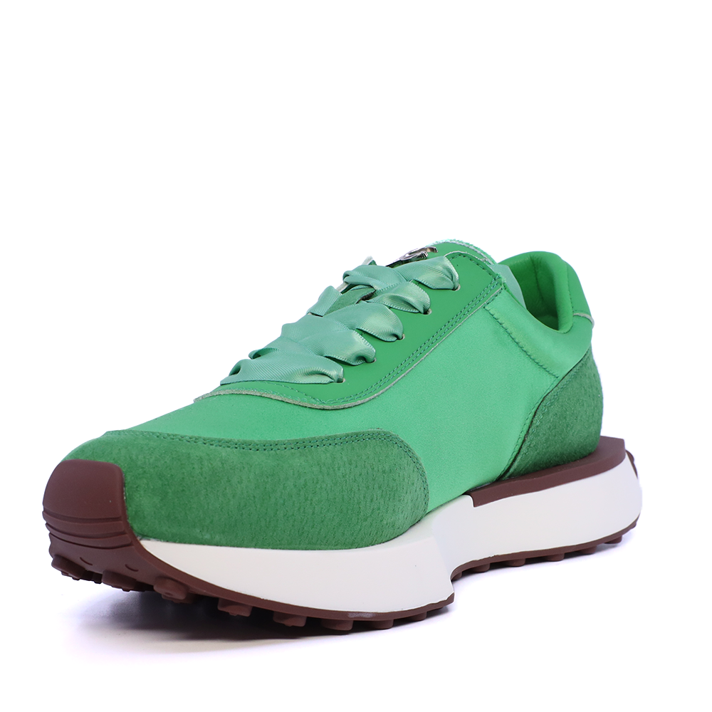 Sneakers femei Luca di Gioia verzi din piele întoarsă și textil  3849DP900V