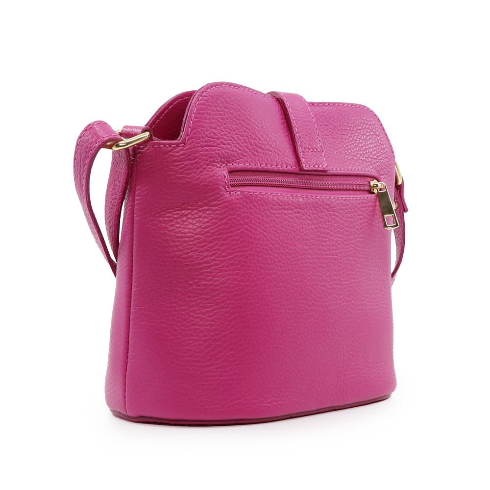 Poșetă crossbody femei Luca di Gioia fuchsia din piele 144posp1079fu - 1 | YEO