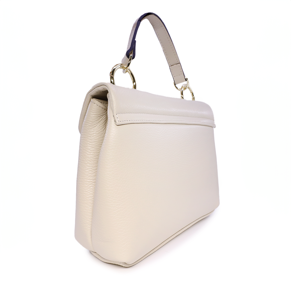 Poșetă satchel Luca di Gioia bej din piele 245POSP24080BE - 1 | YEO