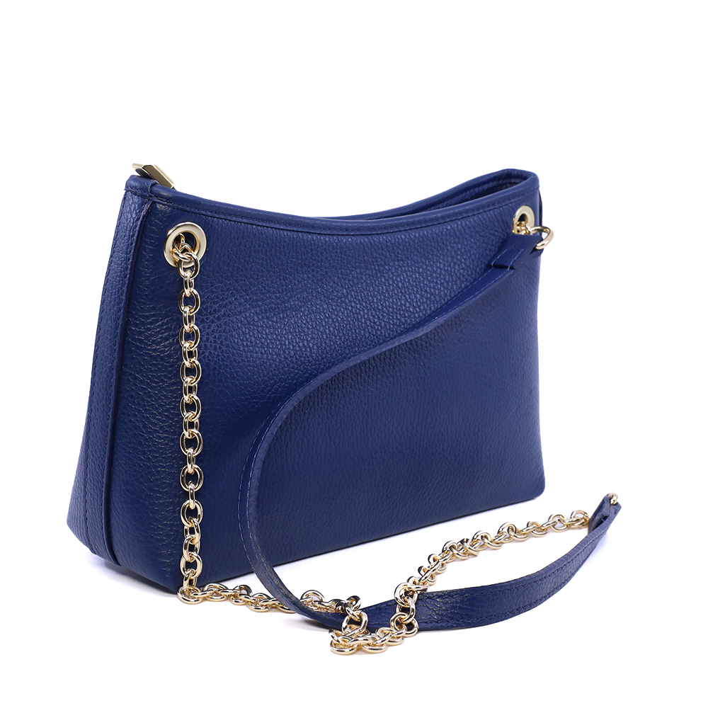 Poșetă crossbody femei Luca di Gioia albastră din piele 245POSP25909BL