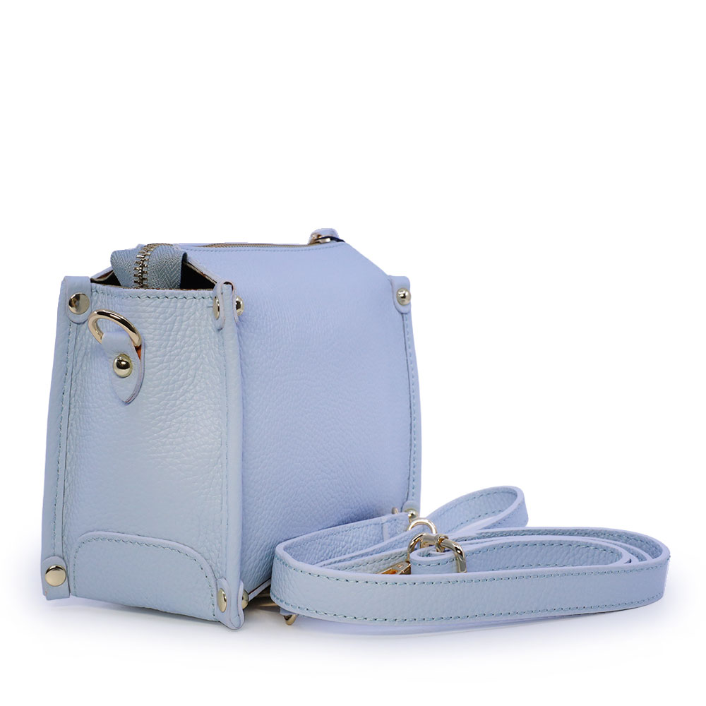 Poșetă crossbody femei Luca di Gioia azur din piele 144posp3706az