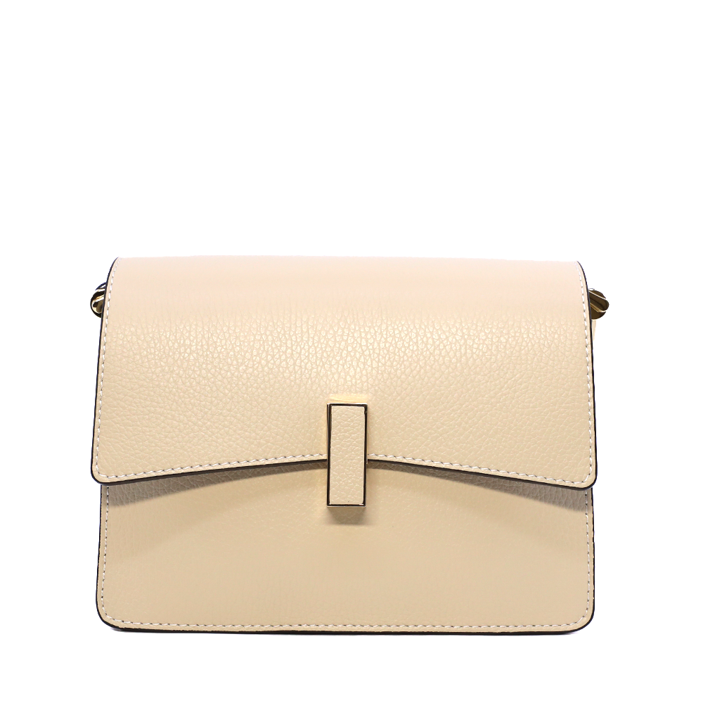 Poșetă crossbody femei Luca di Gioia bej din piele 144POSP3665BE