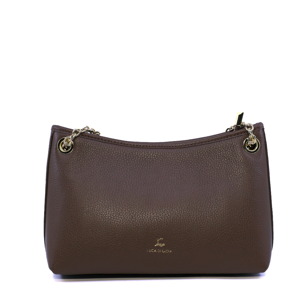 Poșetă crossbody femei Luca di Gioia maro din piele 245POSP25909M