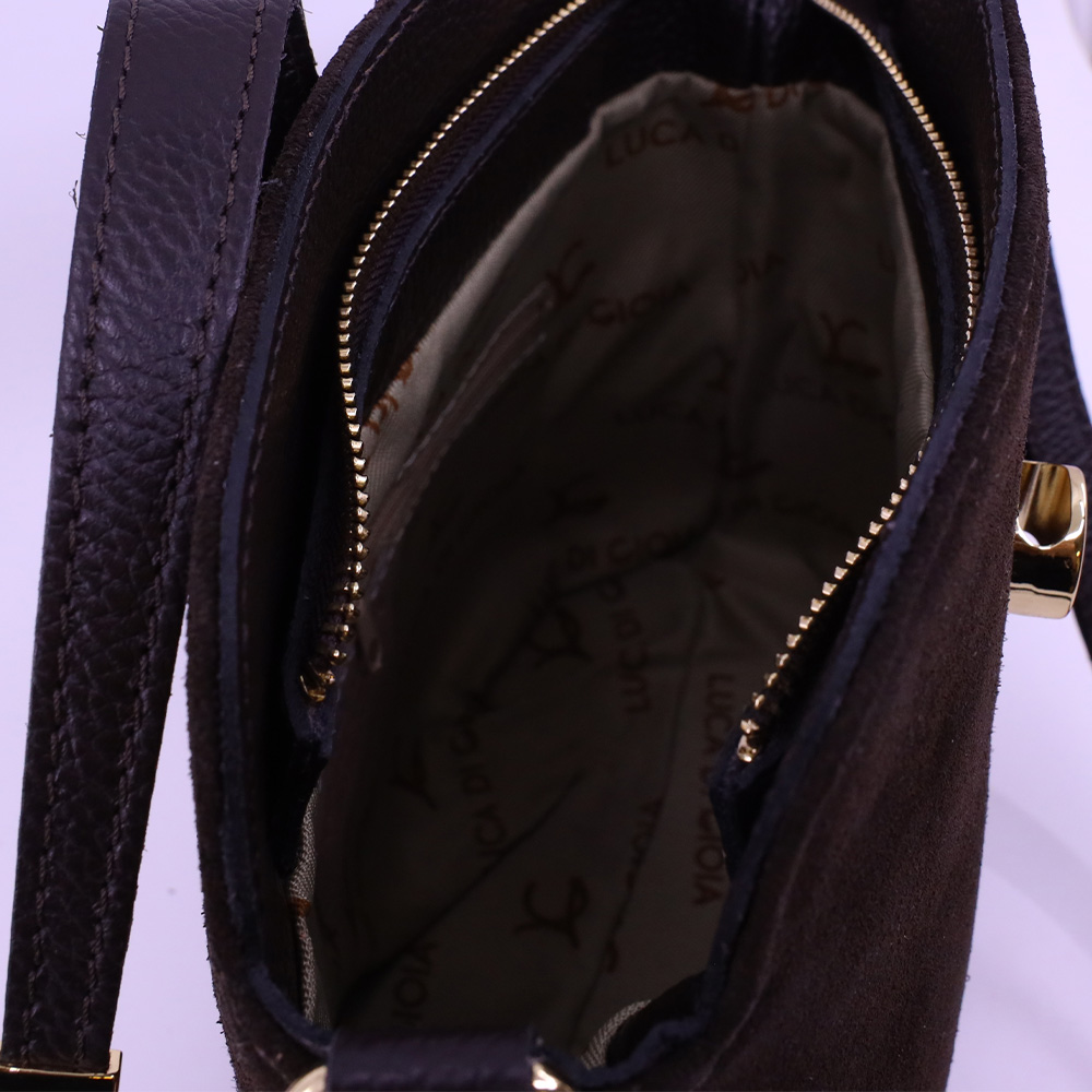 Poșetă crossbody femei Luca di Gioia  maro închis 144POSP1079VTDM
