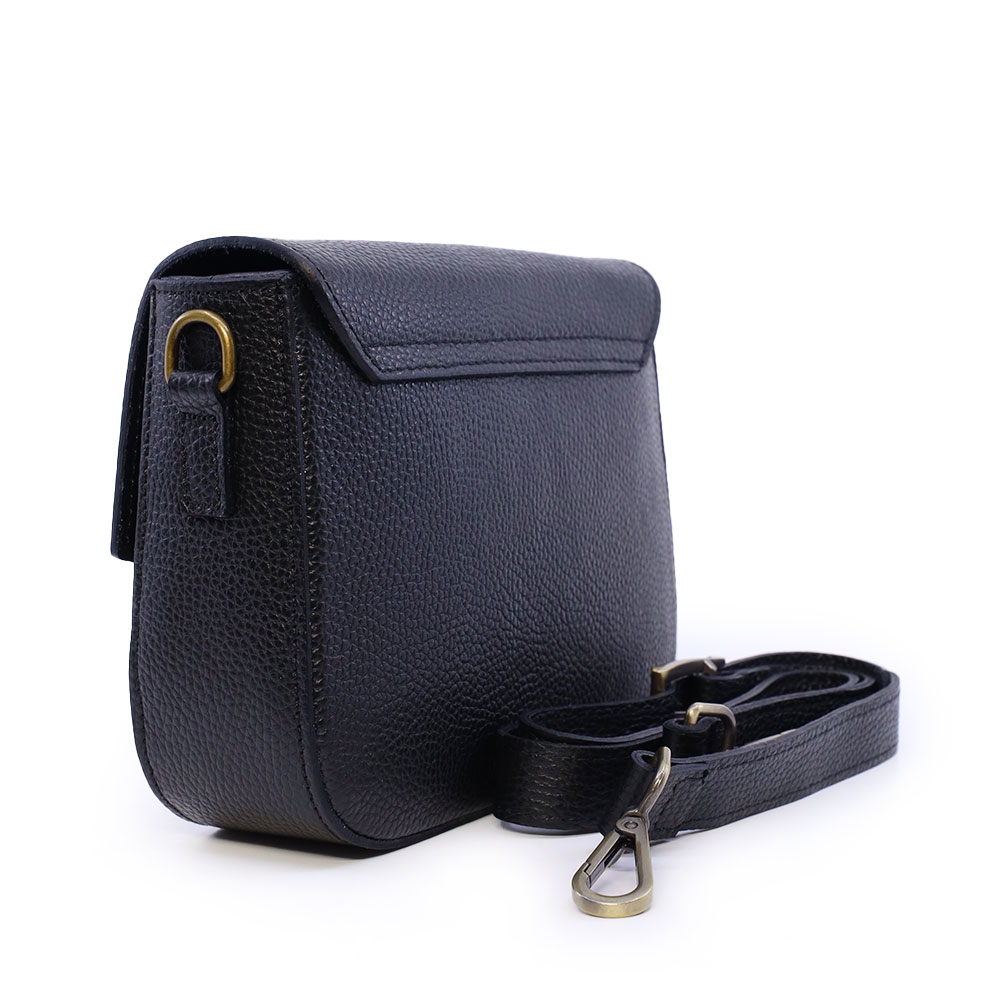 Poșetă crossbody femei Luca di Gioia neagră din piele 144POSP3613N - imagine 2