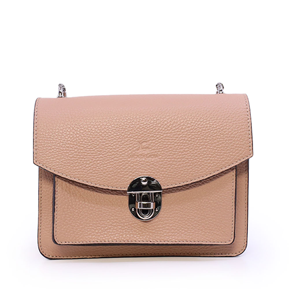 Poșetă crossbody femei Luca di Gioia nude din piele 245POSP23054NU