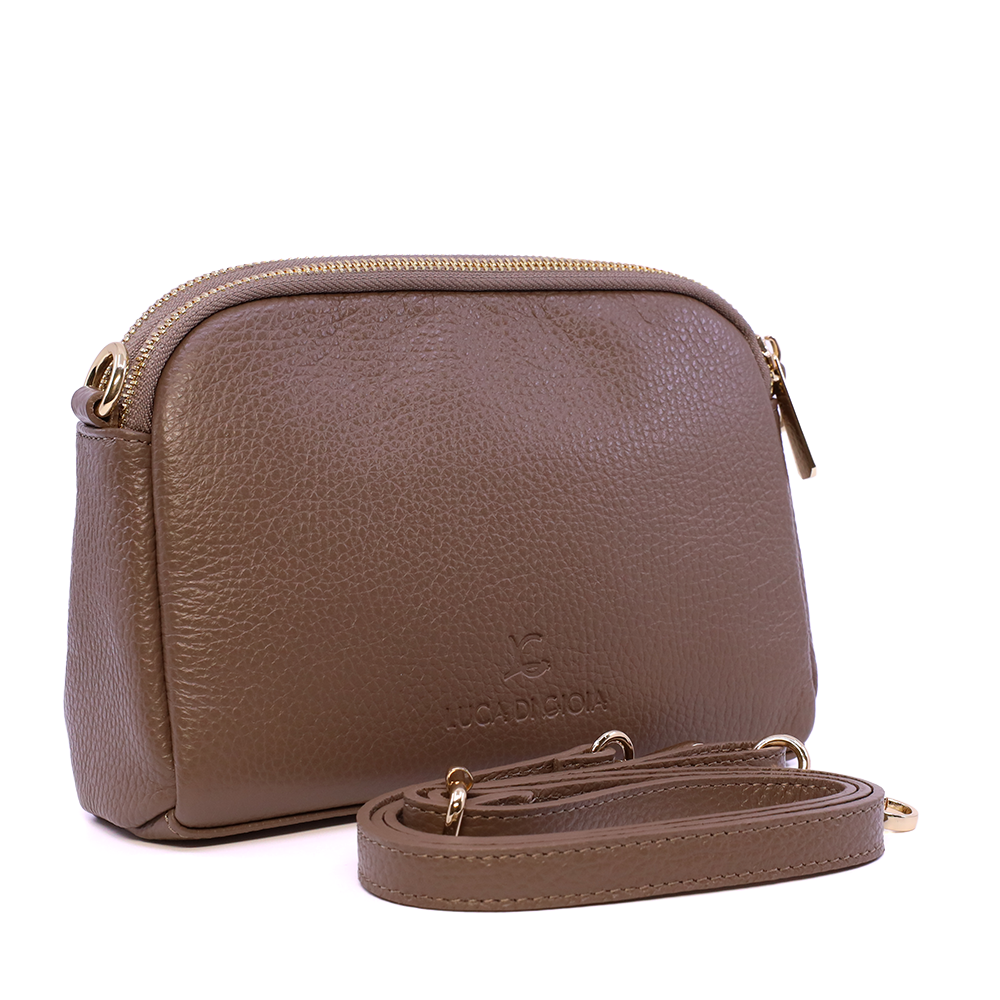 Poșetă crossbody femei Luca di Gioia taupe 144POSP3754TA