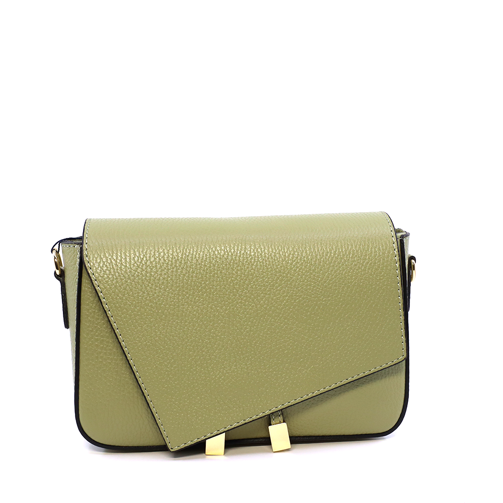 Poșetă crossbody femei Luca di Gioia verde din piele 144POSP3700V