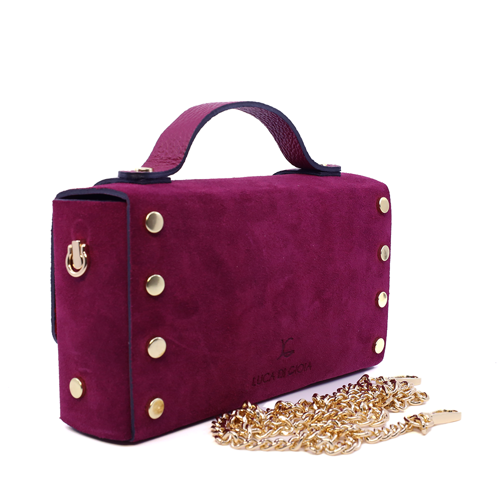 Poșetă mini crossbody femei Luca di Gioia bordo închis din piele întoarsă 144POSP3644VBO - imagine 2