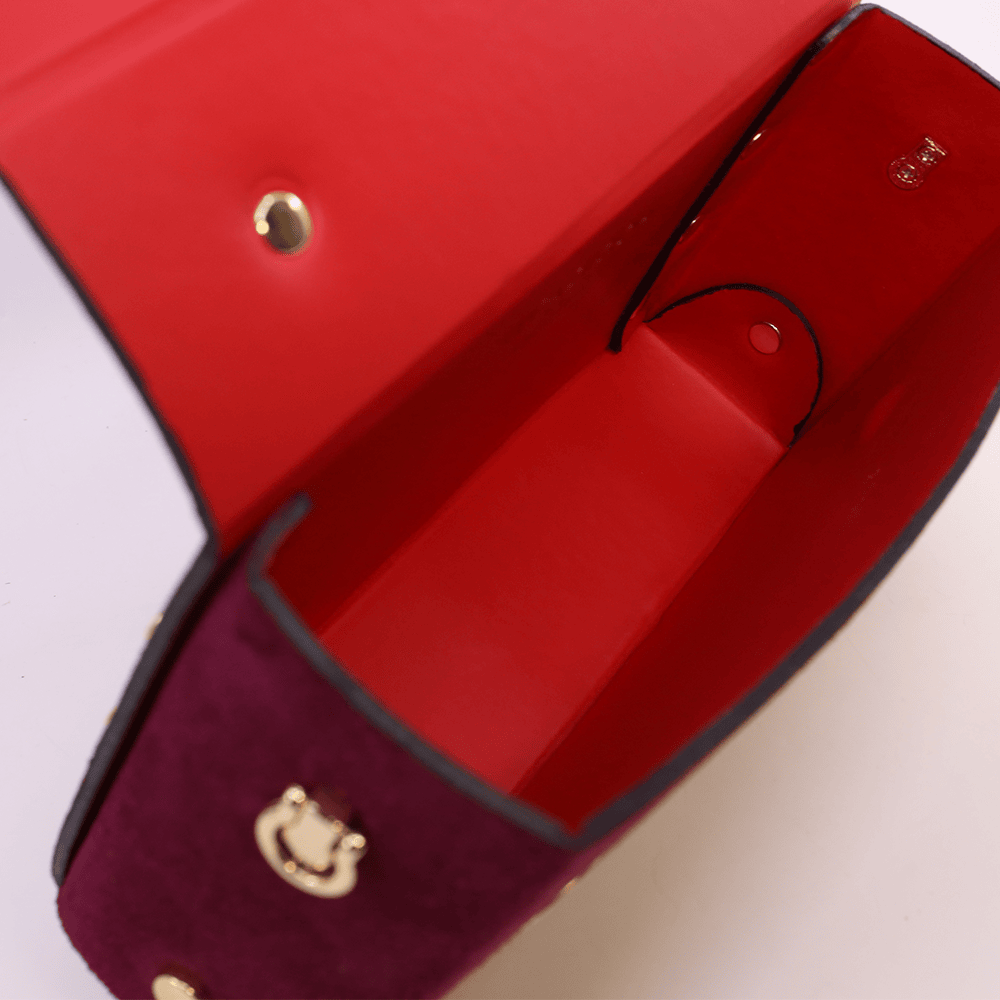 Poșetă mini crossbody femei Luca di Gioia bordo închis din piele întoarsă 144POSP3644VBO