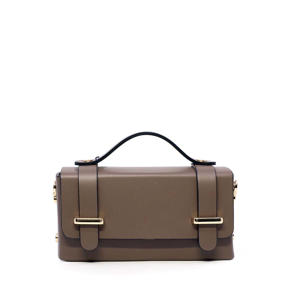 Poseta mini crossbody femei Luca di Gioia maro din piele 144POSP3578M