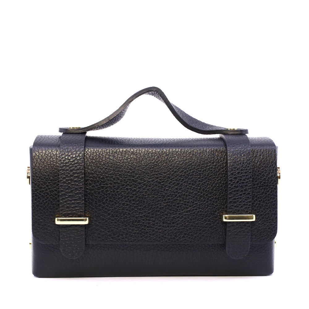 Poseta mini crossbody femei Luca di Gioia neagra din piele 144POSP3644N