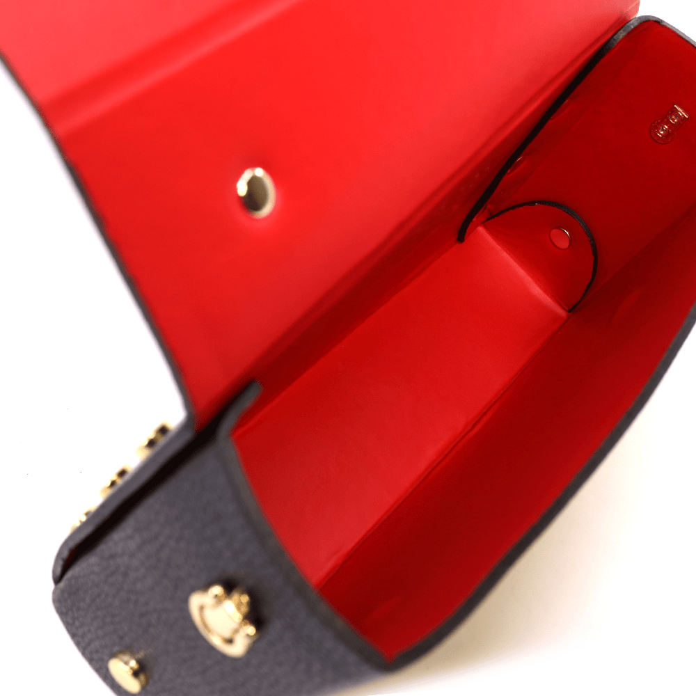 Poșetă mini crossbody femei Luca di Gioia neagră din piele 144POSP3644N