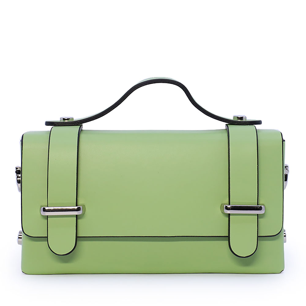 Poșetă mini crossbody femei Luca di Gioia verde din piele 144POSP3578V