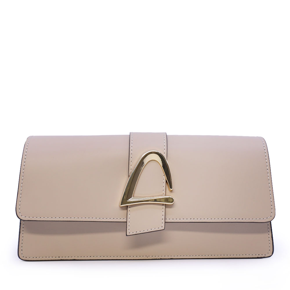 Poseta satchel femei Luca di Gioia bej din piele 245POSP26113BE