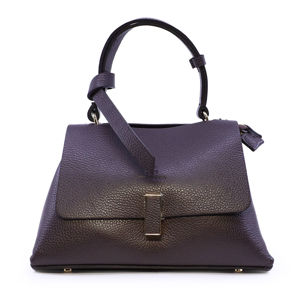 Poseta satchel Luca di Gioia maro din piele 245POSP24085TDM