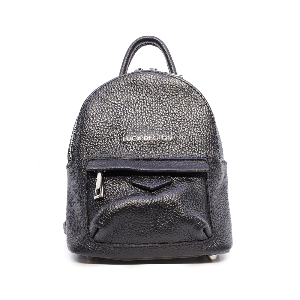 Mini Rucsac femei Luca di Gioia negru din piele 144RUCP3177N