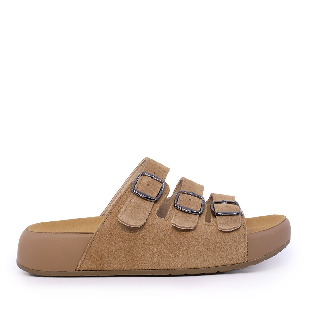 Saboți reglabili femei Luca di Gioia maro din piele întoarsă    2931DST0440VCA