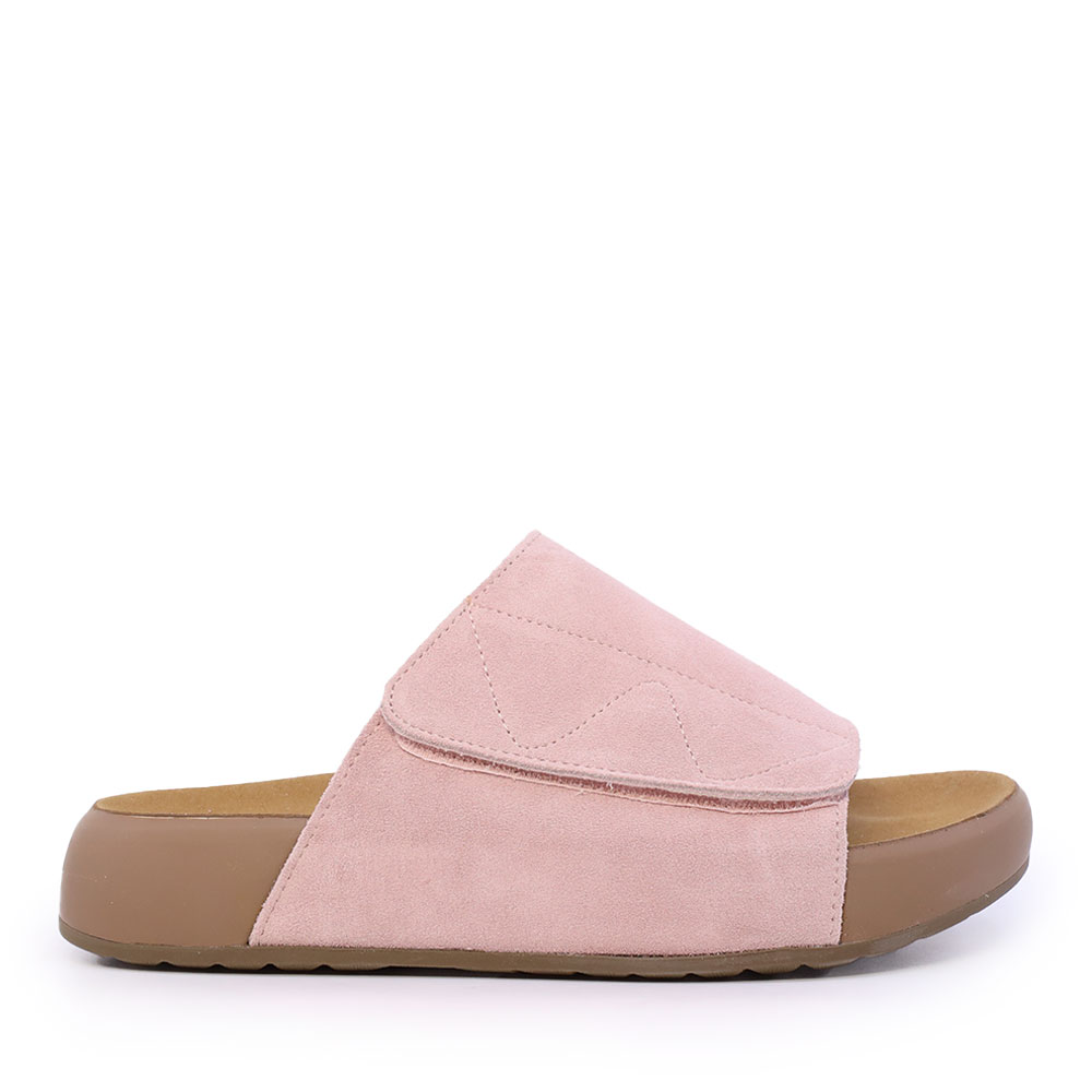 Saboți reglabili femei Luca di Gioia roz din piele întoarsă  2931DST0430VRO