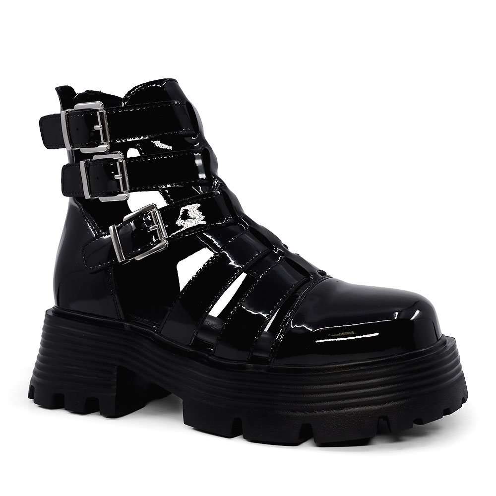 Luca di Gioia Luca di Gioia schwarze Damen-Sommerschuhe aus