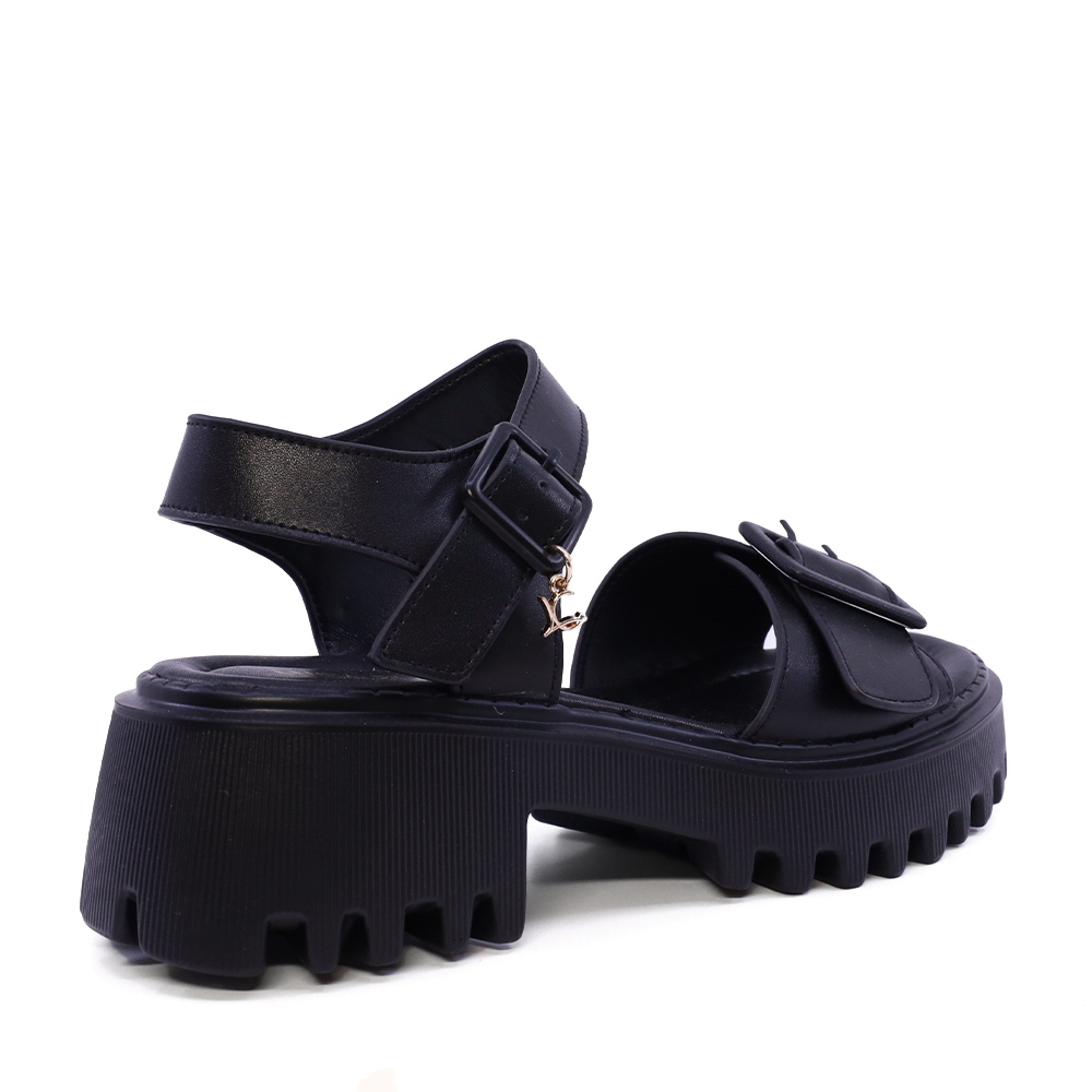 Sandale chunky femei Luca di Gioia negre din piele 1299DS1110N