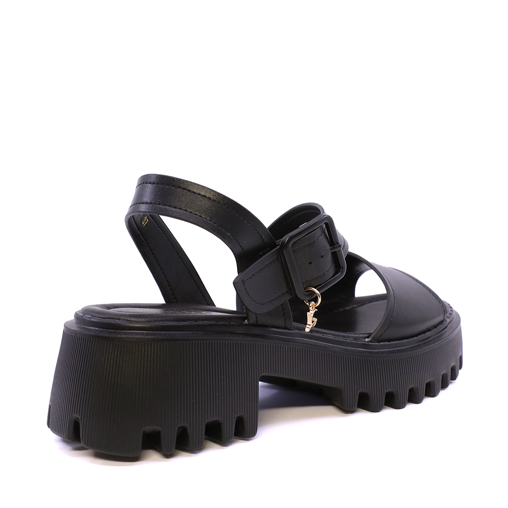 Sandale chunky femei Luca di Gioia negre din piele 1299DS1621N