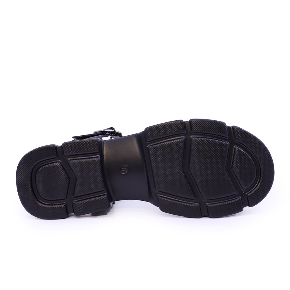 Sandale cu elemente metalice femei Luca di Gioia negre din piele 1299DS6110N