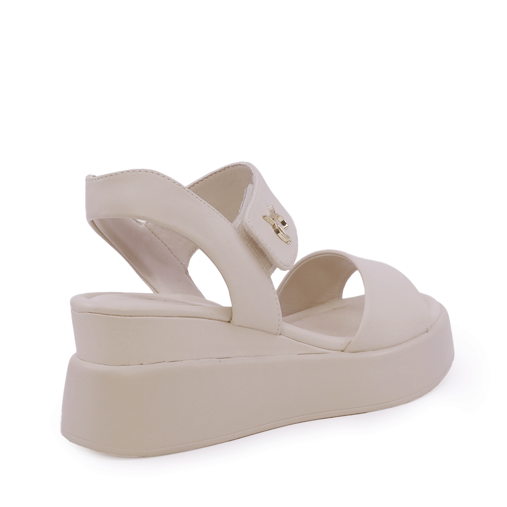 Sandale cu platformă femei Luca di Gioia bej din piele 1299DS1441BE
