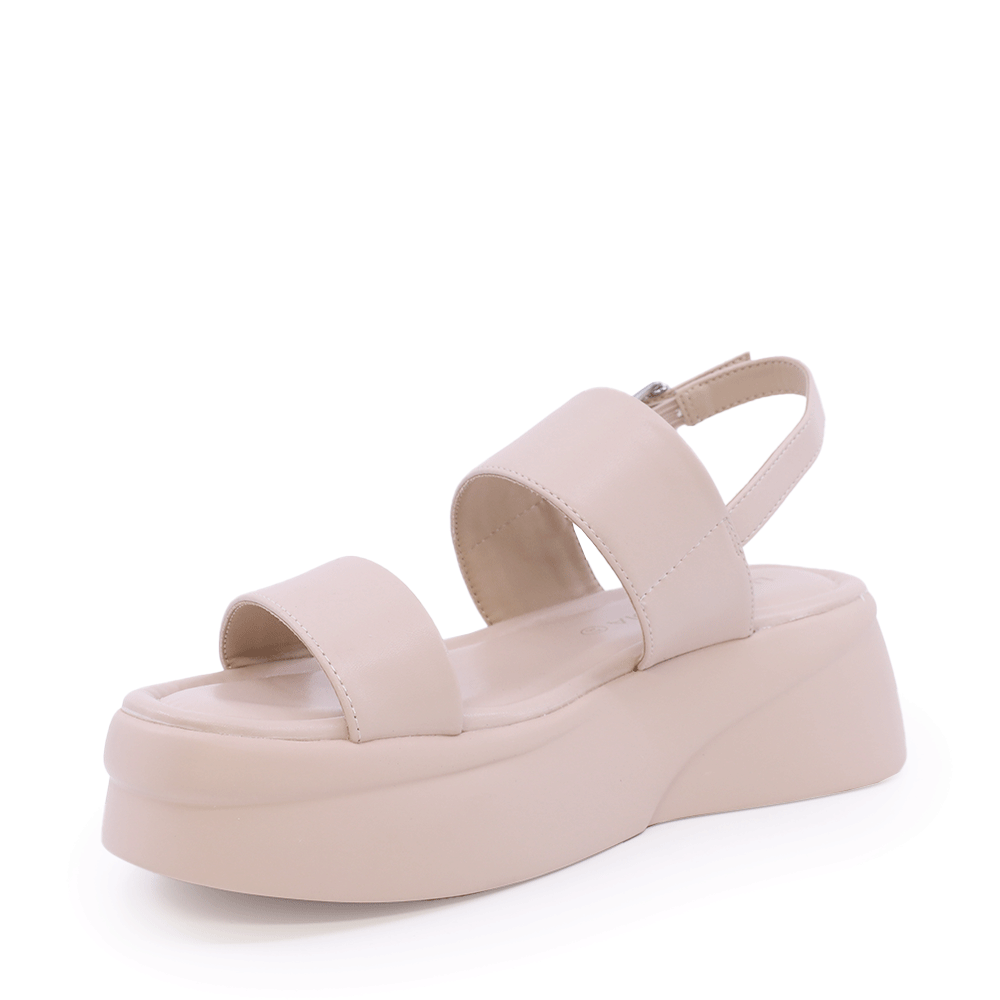 Sandale cu platformă femei Luca di Gioia bej din piele 1299DS7251BE