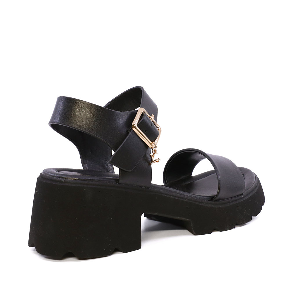 Sandale cu toc mic femei Luca di Gioia albe din piele 1299ds1510n