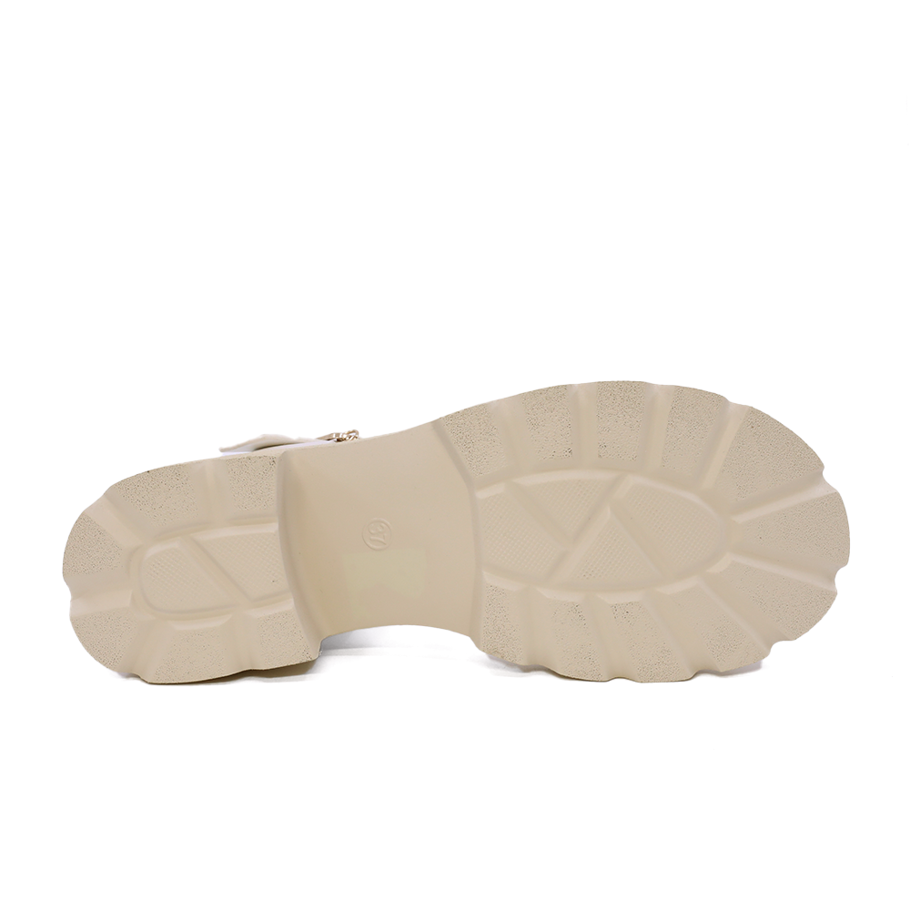 Sandale cu toc mic femei Luca di Gioia albe din piele 1299DS1510A
