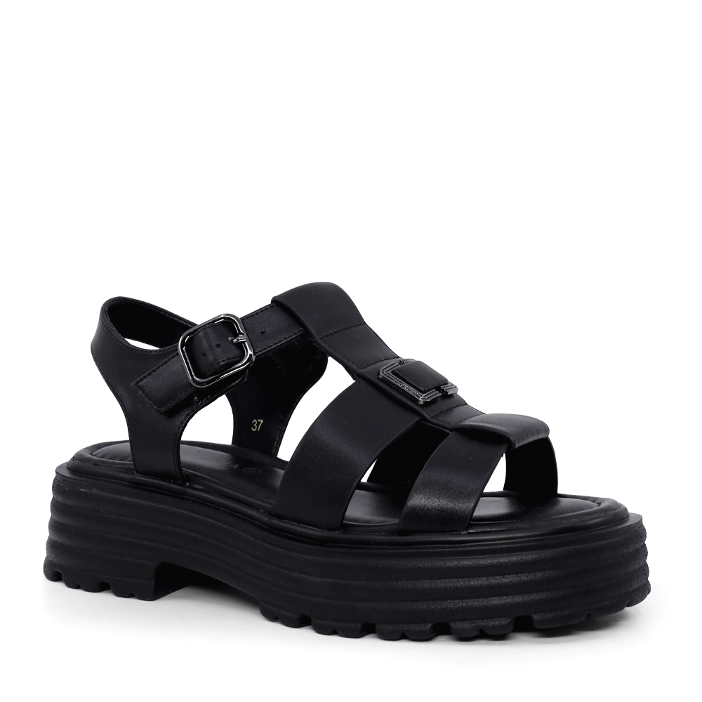 Sandale femei Luca di Gioia negre din piele 1297DS1291N - 1 | YEO