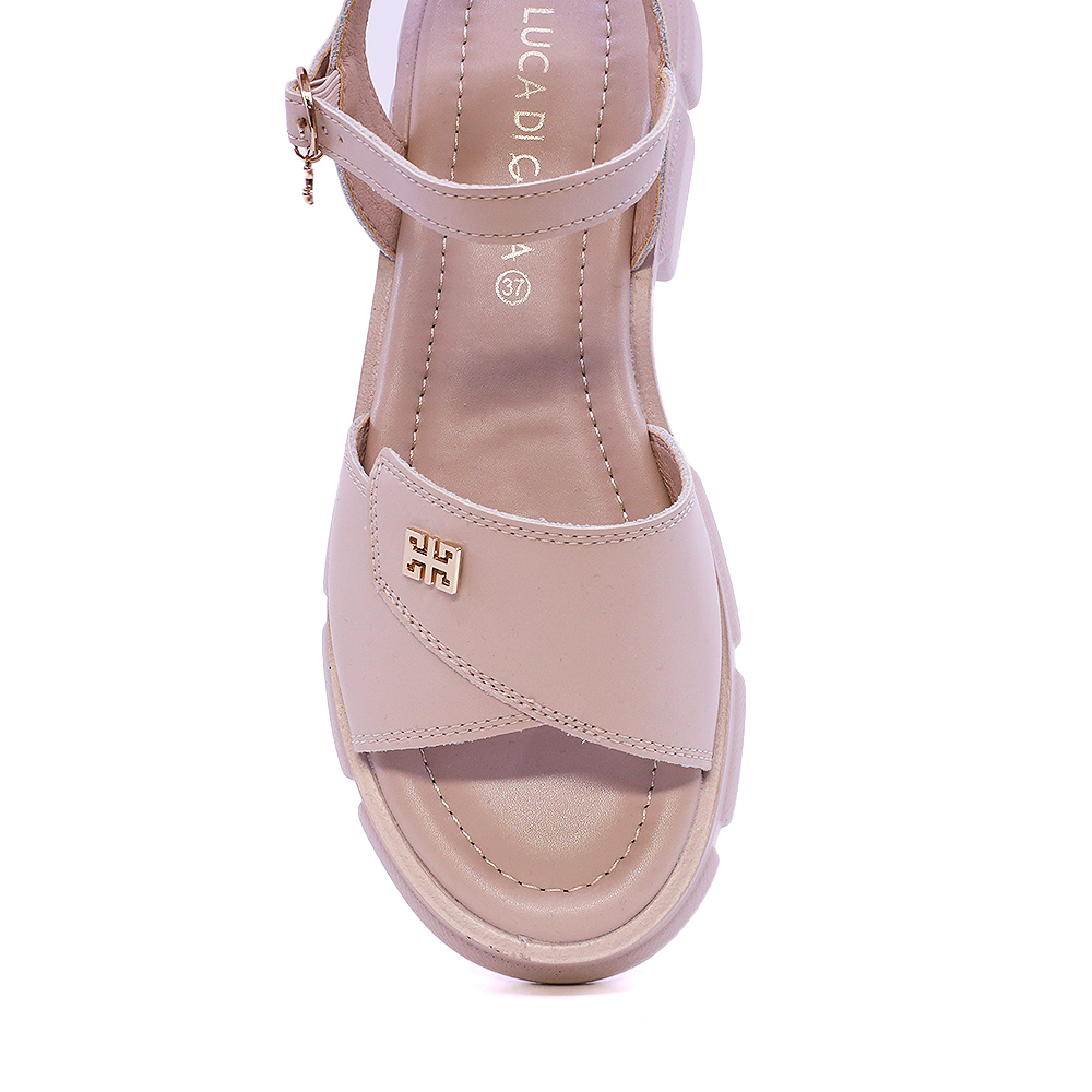 Sandale femei Luca di Gioia taupe din piele 1299DS6700TA