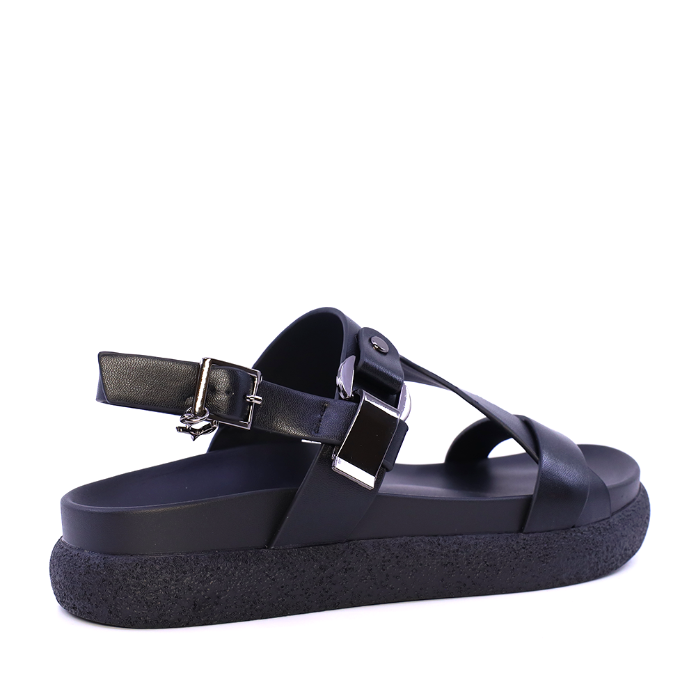 Sandale minimaliste femei Luca di Gioia negre din piele 1299DS7121N