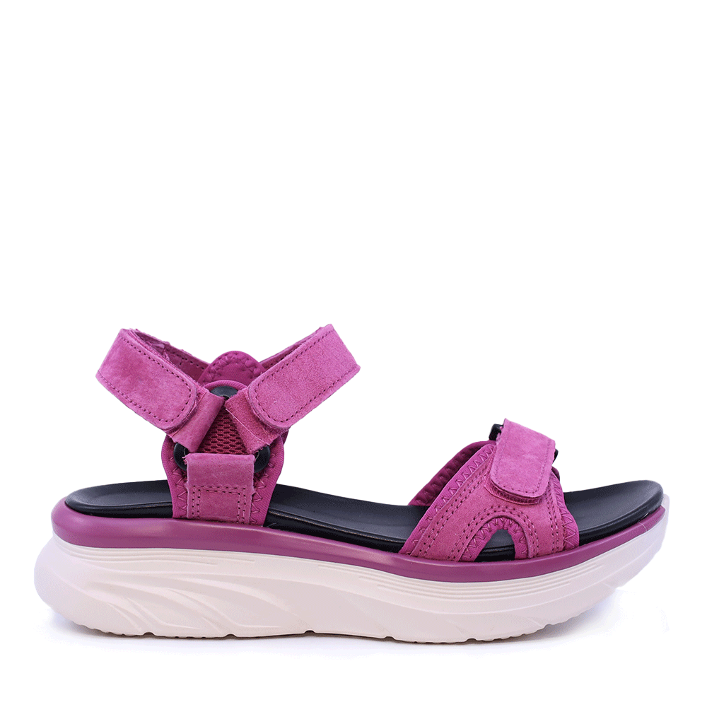 Sandale reglabile femei Luca di Gioia fuchsia din piele întorsă și  textil 1291DS2200VFU