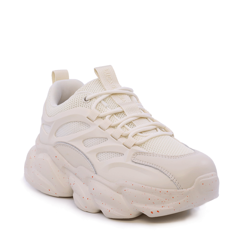 Sneakers chunky  femei Luca di Gioia bej din piele și textil 1291DP1320BE - imagine 2