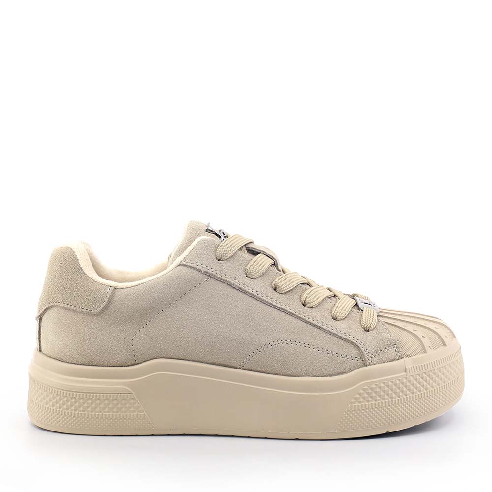 Sneakers  femei Luca di Gioia bej din piele întoarsă    3840DP212VBE