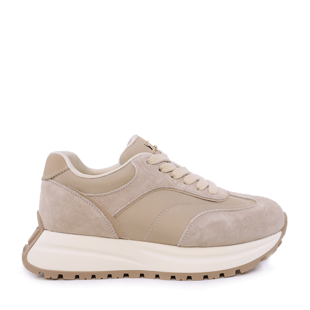 Adidasi femei Luca di Gioia bej din velur si material textil 1291DP7100VBE